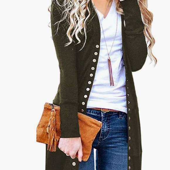 🔥 Women's Long Sleeve Snap Button Down - Picture 5 of 5